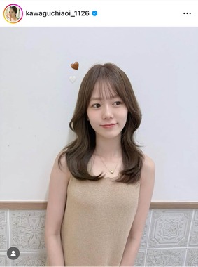 川口葵さんのインスタグラム（＠kawaguchiaoi_1126）より