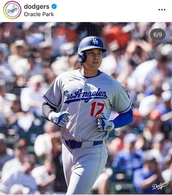 ドジャース公式インスタグラム（＠dodgers）より
