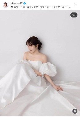 有賀美沙紀さんのインスタグラム（＠niinana27）より