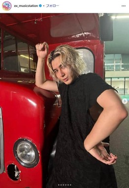 藤井風さん。ミュージックステーション公式インスタグラム（＠ex_musicstation）より