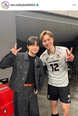 髙橋藍さんのインスタグラム（＠ran.volleyball0902）より