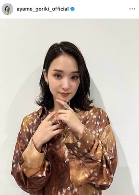 剛力彩芽さんのインスタグラム（＠ayame_goriki_official）より