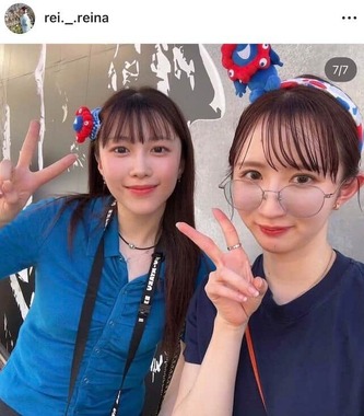 麻生麗名さんのインスタグラム（＠rei._.reina）より