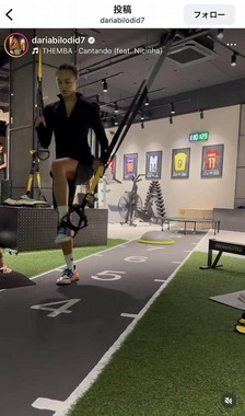 ダリア・ビロディド選手のインスタグラム（＠dariabilodid7）より
