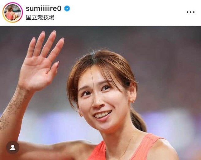 秦澄美鈴選手のインスタグラム（＠sumiiiiire0）より