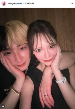 進撃のノアさんとヒカルさん夫妻。ノアさんのインスタグラム（＠shingeki_noa）より