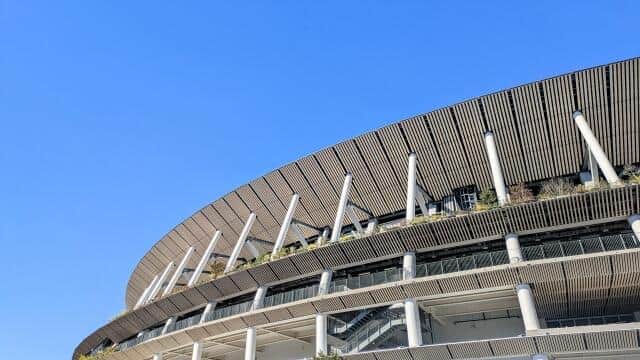 世界陸上が行われている国立競技場