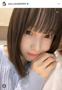本田紗来さんのインスタグラム（＠sara_honda0404）より
