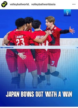 バレー日本代表（VBWインスタグラムより）