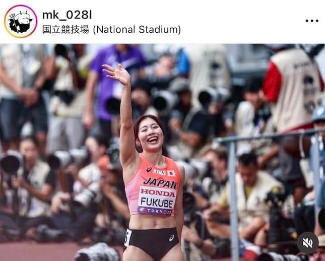 福部真子選手のインスタグラム（＠mk_028l）より