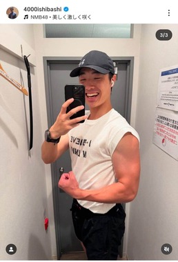 石橋遼大さんのインスタグラム（＠4000ishibashi）より