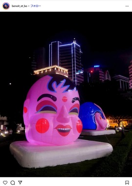 Benoit+Boの「Happy Heads」シリーズの作品。Benoit+Boのインスタグラム（＠benoit_et_bo）より