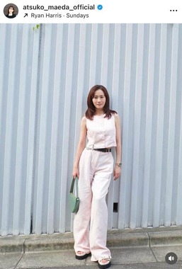 前田敦子さんのインスタグラム（＠atsuko_maeda_official）より