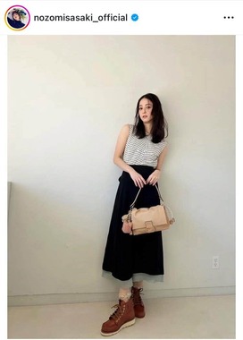 佐々木希さんのインスタグラム（＠nozomisasaki_official）より