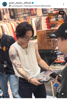 優里さんのインスタグラム（＠yuuri__music__official）より