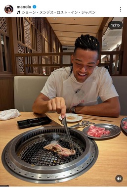 エマノイル・カラリス選手のインスタグラム（＠manolo）より