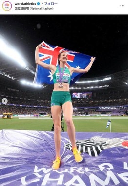 世界陸連の公式インスタグラム（＠worldathletics）より