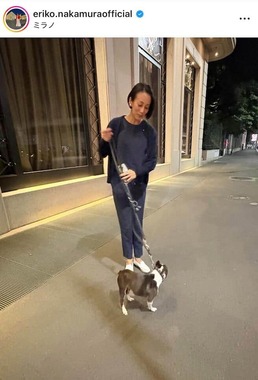 中村江里子さんのインスタグラム（＠eriko.nakamuraofficial）より