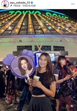 仲田歩夢選手のインスタグラム（＠ayu_nakada_13）より