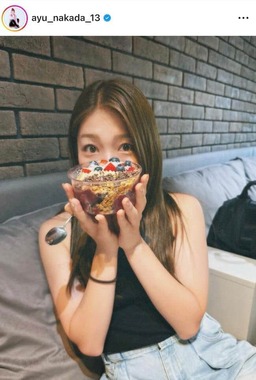 仲田歩夢選手のインスタグラム（＠ayu_nakada_13）より