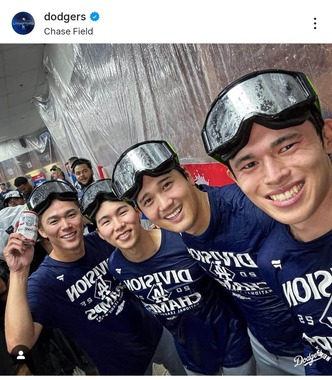 ロサンゼルス・ドジャースのインスタグラム（＠dodgers）より