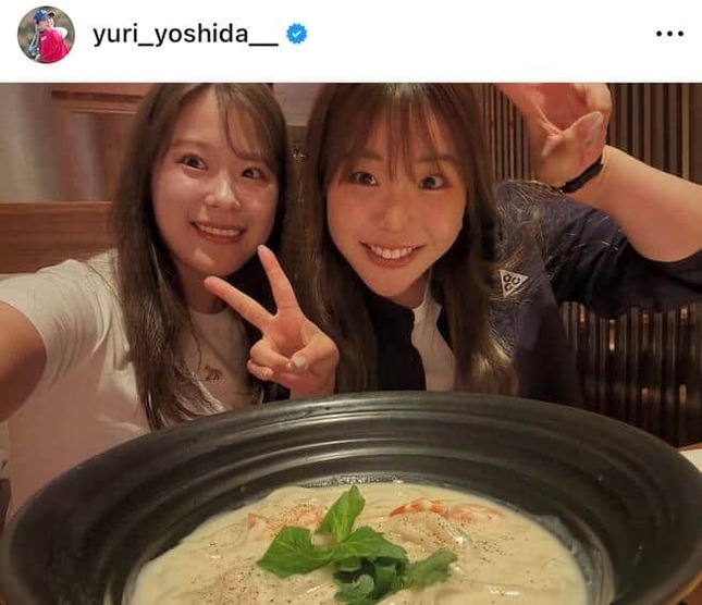吉田優利選手のインスタグラム（＠yuri_yoshida__）より