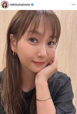藤本美貴さんのインスタグラム（＠mikittyfujimoto）より