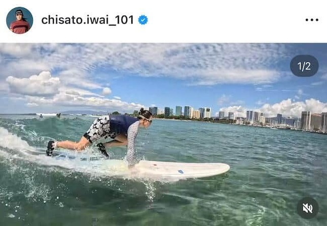 岩井千怜さんのインスタグラム（＠chisato.iwai_101）より