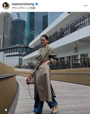 前田典子さんのインスタグラム（＠maenorichang）より