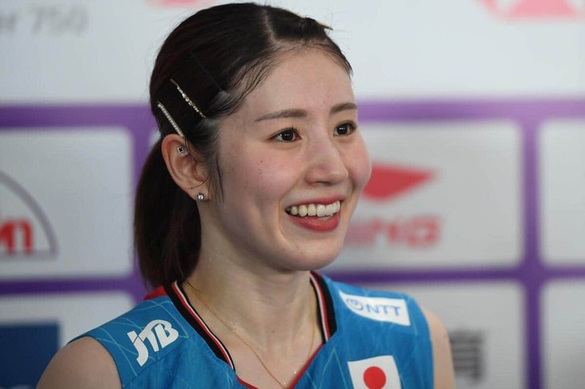 志田千陽選手。「中国マスターズ2025」女子ダブルス1回戦に出場した2025年9月16日の姿（写真：VCG/アフロ）