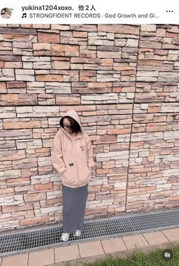 木下優樹菜さんのインスタグラム（＠yukina1204xoxo）より