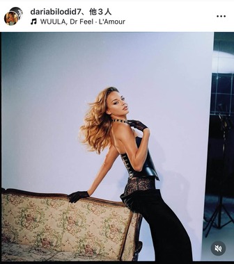 ダリア・ビロディド選手のインスタグラム（＠dariabilodid7）より