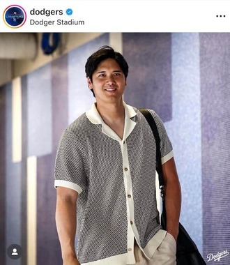 ドジャースの公式インスタグラム（＠dodgers）より