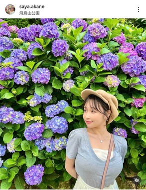 茜さやさんのインスタグラム（＠saya.akane）より