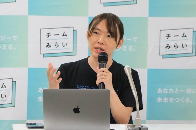 「チームみらい」安野貴博党首（2025年7月撮影）