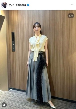 蛯原友里さんのインスタグラム（＠yuri_ebihara）より