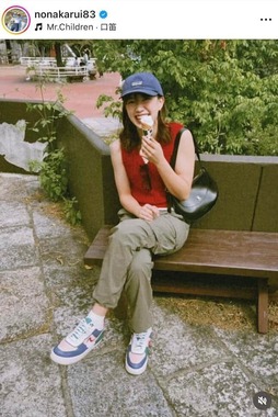 野中瑠衣さんのインスタグラム（＠nonakarui83）より