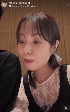 前田希美さんのインスタグラム（＠maeda_nozomi）より