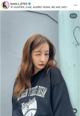 板野友美さんのインスタグラム（＠tomo.i_0703）より