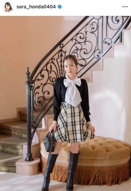 本田紗来さんのインスタグラム（＠sara_honda0404）より