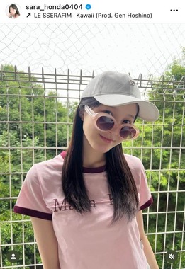 本田紗来さんのインスタグラム（＠sara_honda0404）より