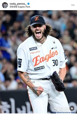 ポンセ投手（本人インスタグラムより）