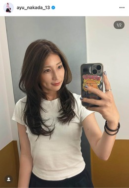 仲田歩夢さんのインスタグラム（＠ayu_nakada_13）より