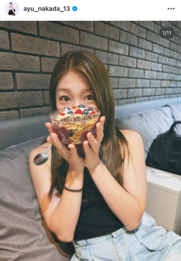 仲田歩夢さんのインスタグラム（＠ayu_nakada_13）より