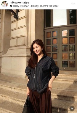 明松美玖さんのインスタグラム（＠mikuakematsu）より