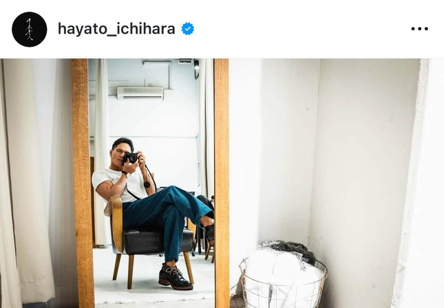 市原隼人さんのインスタグラム（＠hayato_ichihara）より
