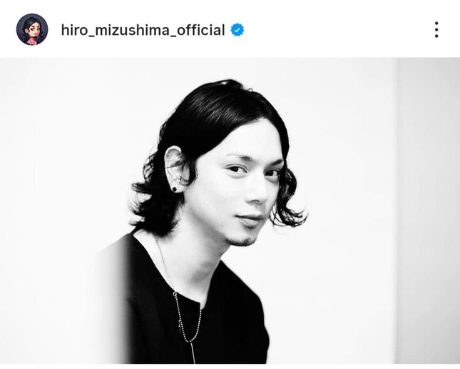 水嶋ヒロさんのインスタグラム（＠hiro_mizushima_official）より
