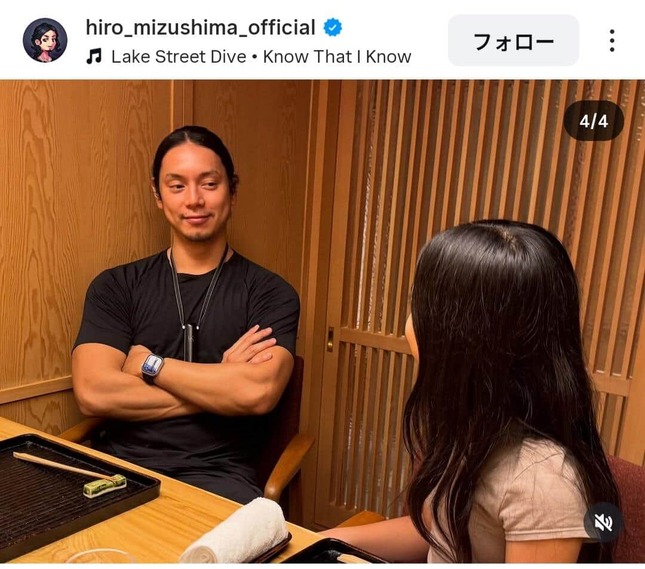 水嶋ヒロさんのインスタグラム（＠hiro_mizushima_official）より