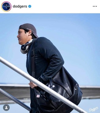 ドジャースの公式のインスタグラム（＠dodgers）より