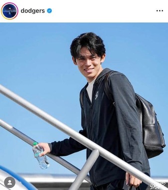 ドジャースの公式のインスタグラム（＠dodgers）より